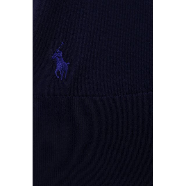 Хлопковый пуловер Polo Ralph Lauren 211784760, цвет синий, размер 40 - фото 5