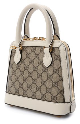 Женская сумка gg 1955 horsebit GUCCI белого цвета по цене 153500 руб., арт. 640716/92TCG | Фото 3 Женская сумка gg 1955 horsebit GUCCI белого цвета, арт. 640716/92TCG | Фото 3