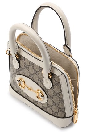 Женская сумка gg 1955 horsebit GUCCI белого цвета по цене 153500 руб., арт. 640716/92TCG | Фото 4 Женская сумка gg 1955 horsebit GUCCI белого цвета, арт. 640716/92TCG | Фото 4