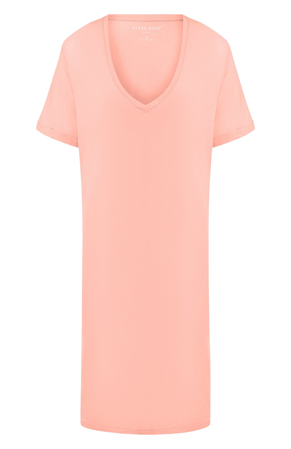 Женская сорочка DEREK ROSE светло-розового цвета, арт. 1207-LARA001 | Фото 1 (Материал внешний: Синтетический материал)