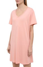 Женская сорочка DEREK ROSE светло-розового цвета, арт. 1207-LARA001 | Фото 3 (Материал внешний: Синтетический материал)