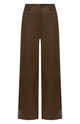 Женские кожаные брюки INES&MARECHAL коричневого цвета по цене 158500 руб., арт. GEPPY CUIR STRETCH PL0NGE | Фото 1 Женские кожаные брюки INES&MARECHAL коричневого цвета, арт. GEPPY CUIR STRETCH PL0NGE | Фото 1