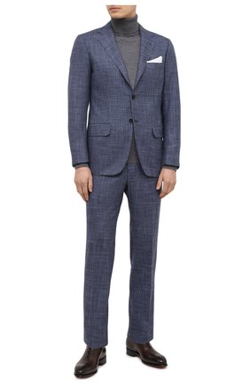 Мужской костюм из кашемира и шерсти KITON синего цвета по цене 841000 руб., арт. UA81K06T11 | Фото 1 Мужской костюм из кашемира и шерсти KITON синего цвета, арт. UA81K06T11 | Фото 1