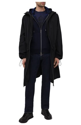 Мужской шерстяной кардиган BERLUTI синего цвета по цене 164500 руб., арт. R19KHL95-001 | Фото 2 Мужской шерстяной кардиган BERLUTI синего цвета, арт. R19KHL95-001 | Фото 2