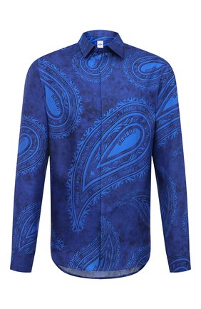 Мужская шелковая рубашка BERLUTI синего цвета по цене 93400 руб., арт. R19HTL52-001 | Фото 1 Мужская шелковая рубашка BERLUTI синего цвета, арт. R19HTL52-001 | Фото 1