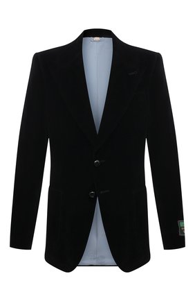 Мужской пиджак из хлопка и льна GUCCI черного цвета по цене 227800 руб., арт. 648932/Z8AMW | Фото 1 Мужской пиджак из хлопка и льна GUCCI черного цвета, арт. 648932/Z8AMW | Фото 1