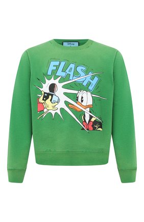 Мужской хлопковый свитшот disney x gucci GUCCI зеленого цвета по цене 84300 руб., арт. 634554/XJC8R | Фото 1 Мужской хлопковый свитшот disney x gucci GUCCI зеленого цвета, арт. 634554/XJC8R | Фото 1
