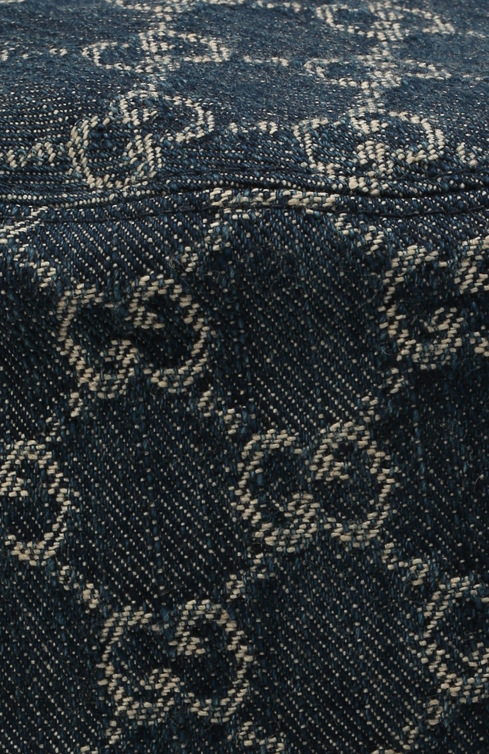 Мужская хлопковая панама GUCCI синего цвета по цене 35700 руб., арт. 576371/4HAC3 | Фото 3 Мужская хлопковая панама GUCCI синего цвета, арт. 576371/4HAC3 | Фото 3