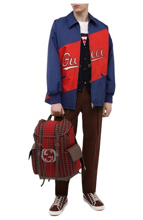Мужской текстильный рюкзак GUCCI красного цвета по цене 212300 руб., арт. 625939/2J9AT | Фото 2 Мужской текстильный рюкзак GUCCI красного цвета, арт. 625939/2J9AT | Фото 2 (Материал: Текстиль; Размер: large; Сумки: Сумки)