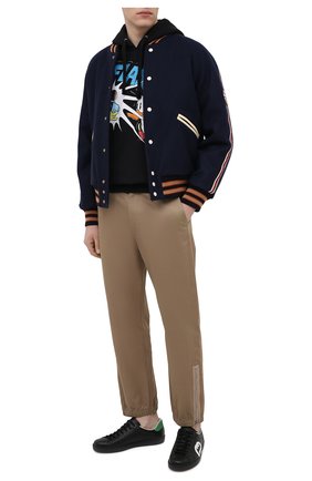 Мужские кожаные кеды new ace GUCCI черного цвета по цене 55100 руб., арт. 625783/1XG70 | Фото 2 Мужские кожаные кеды new ace GUCCI черного цвета, арт. 625783/1XG70 | Фото 2