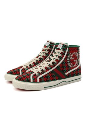 Мужские текстильные кеды tennis 1977 GUCCI разноцветного цвета по цене 57000 руб., арт. 644737/2KT30 | Фото 1 Мужские текстильные кеды tennis 1977 GUCCI разноцветного цвета, арт. 644737/2KT30 | Фото 1