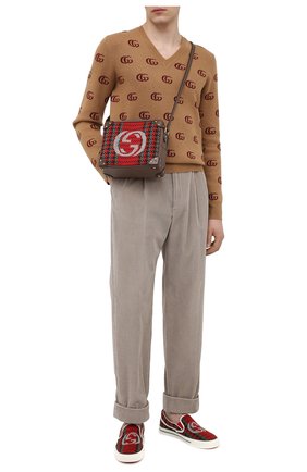 Мужские текстильные слипоны GUCCI разноцветного цвета по цене 47400 руб., арт. 645672/2KT20 | Фото 2 Мужские текстильные слипоны GUCCI разноцветного цвета, арт. 645672/2KT20 | Фото 2