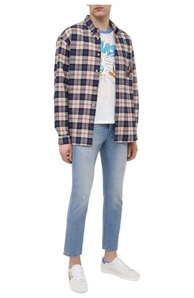 Мужские кожаные кеды ace disney x gucci GUCCI белого цвета по цене 66600 руб., арт. 649398/AY070 | Фото 2 Мужские кожаные кеды ace disney x gucci GUCCI белого цвета, арт. 649398/AY070 | Фото 2