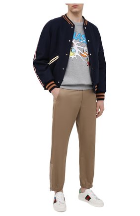 Мужские кожаные кеды ace disney x gucci GUCCI белого цвета по цене 57000 руб., арт. 649399/1XG60 | Фото 2 Мужские кожаные кеды ace disney x gucci GUCCI белого цвета, арт. 649399/1XG60 | Фото 2