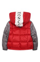 Детского пуховая куртка MONCLER красного цвета, арт. G1-951-1A549-20-53048 | Фото 2 (Кросс-КТ НВ: Куртки; Региональные ограничения белый список (Axapta Mercury): RU; Ростовка одежда: 9 мес | 74 см)