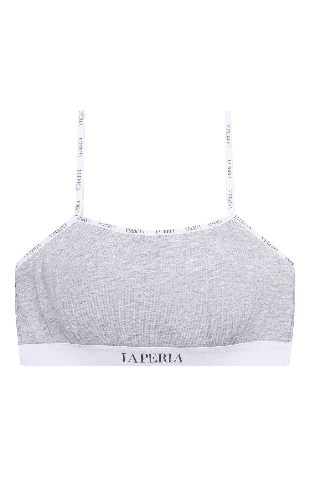 Детский бра-топ LA PERLA серого цвета, арт. 51339/8A-14A | Фото 1