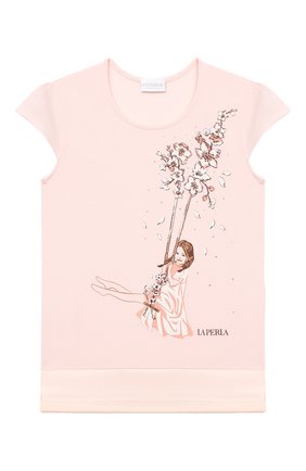 Детская пижама LA PERLA розового цвета по цене 12400 руб., арт. 70141/8A-14A | Фото 2 Детская пижама LA PERLA розового цвета, арт. 70141/8A-14A | Фото 2