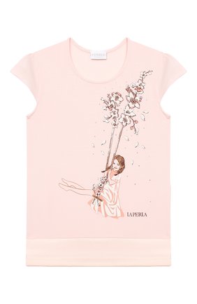 Детская пижама LA PERLA розового цвета по цене 11800 руб., арт. 70141/2A-6A | Фото 2 Детская пижама LA PERLA розового цвета, арт. 70141/2A-6A | Фото 2