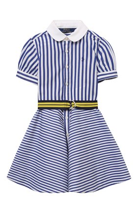 Детское хлопковое платье POLO RALPH LAUREN голубого цвета по цене 8935 руб., арт. 312833014 | Фото 1 Детское хлопковое платье POLO RALPH LAUREN голубого цвета, арт. 312833014 | Фото 1