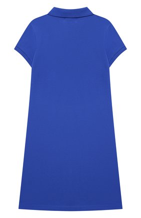 Детское хлопковое платье POLO RALPH LAUREN голубого цвета по цене 7700 руб., арт. 313812021 | Фото 2 Детское хлопковое платье POLO RALPH LAUREN голубого цвета, арт. 313812021 | Фото 2 (Случай: Повседневный; Материал внешний: Хлопок; Рукава: Короткие; Девочки Кросс-КТ: Платье-одежда; Ростовка одежда: 12 лет | 152 см, 9 лет | 134 см, 8 лет | 128 см, 13 - 15 лет | 158 см)