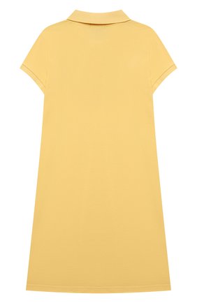 Детское хлопковое платье POLO RALPH LAUREN желтого цвета по цене 7240 руб., арт. 313812021 | Фото 2 Детское хлопковое платье POLO RALPH LAUREN желтого цвета, арт. 313812021 | Фото 2 (Материал внешний: Хлопок; Случай: Повседневный; Девочки Кросс-КТ: Платье-одежда; Рукава: Короткие; Ростовка одежда: 12 лет | 152 см, 9 лет | 134 см, 8 лет | 128 см, 13 - 15 лет | 158 см)