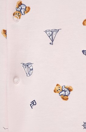 Детский хлопковый комбинезон POLO RALPH LAUREN розового цвета по цене 5550 руб., арт. 310833429 | Фото 3 Детский хлопковый комбинезон POLO RALPH LAUREN розового цвета, арт. 310833429 | Фото 3