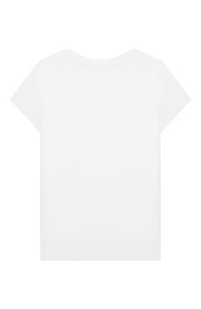 Детская хлопковая футболка POLO RALPH LAUREN белого цвета, арт. 311833549 | Фото 2 (Материал внешний: Хлопок; Рукава: Короткие; Девочки Кросс-КТ: футболка-одежда; Региональные ограничения белый список (Axapta Mercury): RU; Ростовка одежда: 3 года | 98 см, 4 года | 104 см)