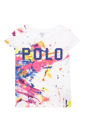 Детская хлопковая футболка POLO RALPH LAUREN разноцветного цвета по цене 3295 руб., арт. 311833551 | Фото 1 Детская хлопковая футболка POLO RALPH LAUREN разноцветного цвета, арт. 311833551 | Фото 1