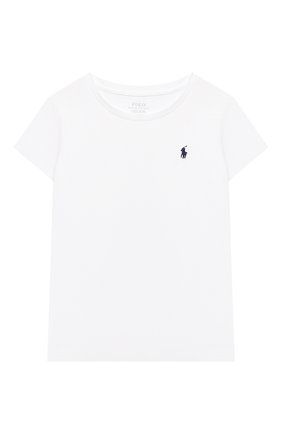 Детская хлопковая футболка POLO RALPH LAUREN белого цвета по цене 2730 руб., арт. 312833549 | Фото 1 Детская хлопковая футболка POLO RALPH LAUREN белого цвета, арт. 312833549 | Фото 1