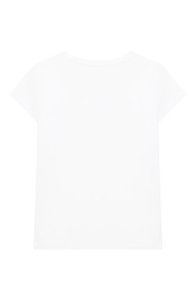 Детская хлопковая футболка POLO RALPH LAUREN белого цвета, арт. 312833549 | Фото 2 (Материал внешний: Хлопок; Девочки Кросс-КТ: футболка-одежда; Рукава: Короткие; Региональные ограничения белый список (Axapta Mercury): RU; Ростовка одежда: 5 лет | 110 см, 6 лет | 116 см, 7 лет | 122 см)