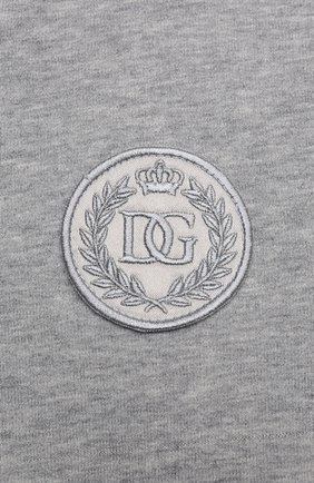 Детский хлопковая толстовка DOLCE & GABBANA серого цвета по цене 19950 руб., арт. L1JW2A/G7WYG | Фото 3 Детский хлопковая толстовка DOLCE & GABBANA серого цвета, арт. L1JW2A/G7WYG | Фото 3