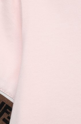 Детский хлопковая футболка FENDI розового цвета по цене 24300 руб., арт. BFI117/ST8/12M-24M | Фото 3 Детский хлопковая футболка FENDI розового цвета, арт. BFI117/ST8/12M-24M | Фото 3 (Рукава: Короткие; Региональные ограничения белый список (Axapta Mercury): RU; Материал внешний: Хлопок; Кросс-КТ НВ: Футболка; Ростовка одежда: 12 мес | 80 см, 18 мес | 86 см, 24 мес | 92 см)