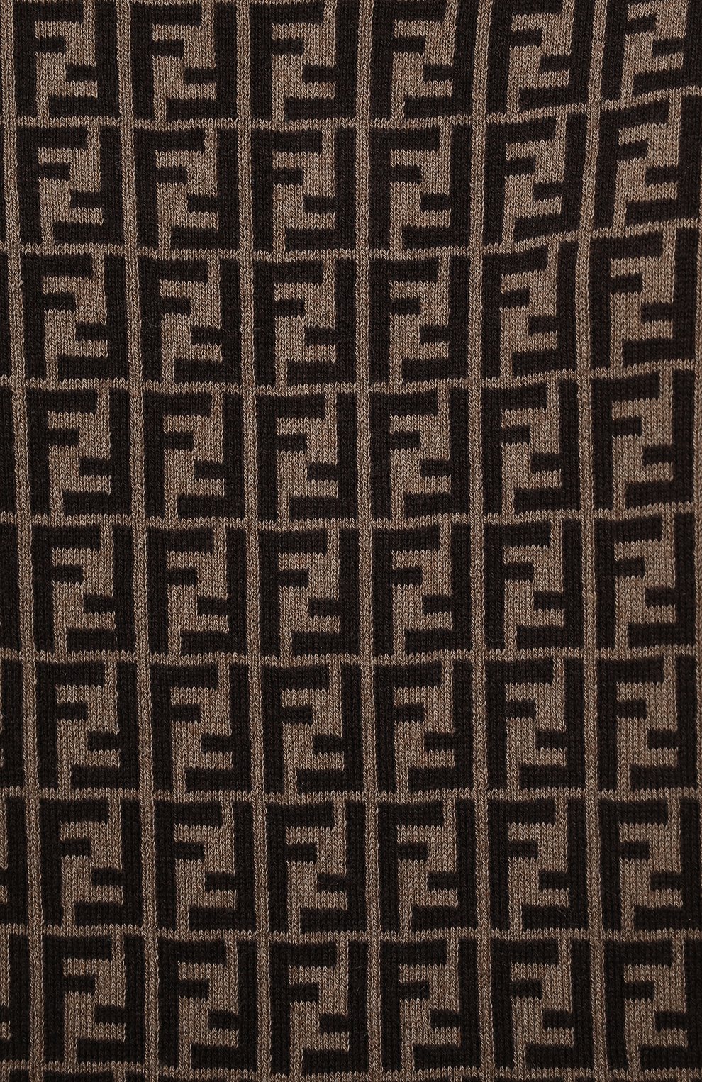 Детский хлопковый комбинезон FENDI коричневого цвета по цене 43950 руб., арт. BUL048/A3TE/3M-9M | Фото 3 Детский хлопковый комбинезон FENDI коричневого цвета, арт. BUL048/A3TE/3M-9M | Фото 3