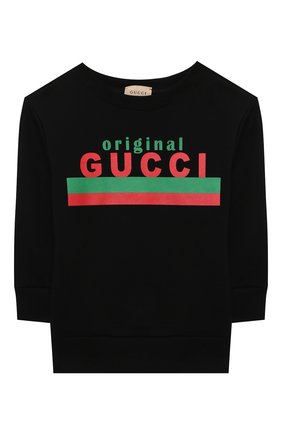 Детский хлопковый свитшот GUCCI черного цвета по цене 25300 руб., арт. 627964/XJC7C | Фото 1 Детский хлопковый свитшот GUCCI черного цвета, арт. 627964/XJC7C | Фото 1 (Материал внешний: Хлопок; Девочки Кросс-КТ: Толстовка-одежда; Рукава: Длинные; Ростовка одежда: 10 - 11 лет | 140 - 146см, 4 года | 104 см, 5 лет | 110 см, 6 лет | 116 см, 8 лет | 128 см)