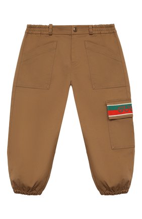 Детские хлопковые джоггеры GUCCI бежевого цвета по цене 26100 руб., арт. 638090/XWAML | Фото 1 Детские хлопковые джоггеры GUCCI бежевого цвета, арт. 638090/XWAML | Фото 1 (Материал внешний: Хлопок; Ростовка одежда: 12 мес | 80 см, 18 мес | 86 см, 24 мес | 92 см, 36 мес | 98 см, 9 мес | 74 см)