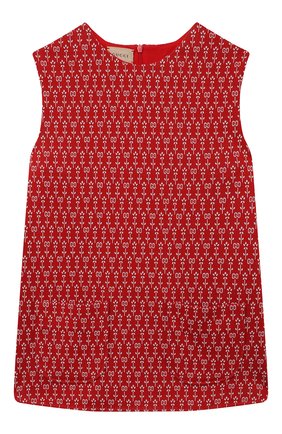 Детский хлопковый жилет GUCCI красного цвета по цене 51250 руб., арт. 642480/XJC94 | Фото 1 Детский хлопковый жилет GUCCI красного цвета, арт. 642480/XJC94 | Фото 1 (Материал внешний: Хлопок; Материал подклада: Хлопок; Девочки Кросс-КТ: Жилет-одежда; Рукава: Без рукавов; Региональные ограничения белый список (Axapta Mercury): RU; Ростовка одежда: 10 - 11 лет | 140 - 146см, 6 лет | 116 см, 8 лет | 128 см)