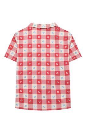 Детский хлопковая рубашка GUCCI разноцветного цвета, арт. 645033/XWA0I | Фото 2 (Региональные ограничения белый список (Axapta Mercury): RU; Кросс-КТ НВ: Рубашка; Ростовка одежда: 18 мес | 86 см, 24 мес | 92 см, 36 мес | 98 см)