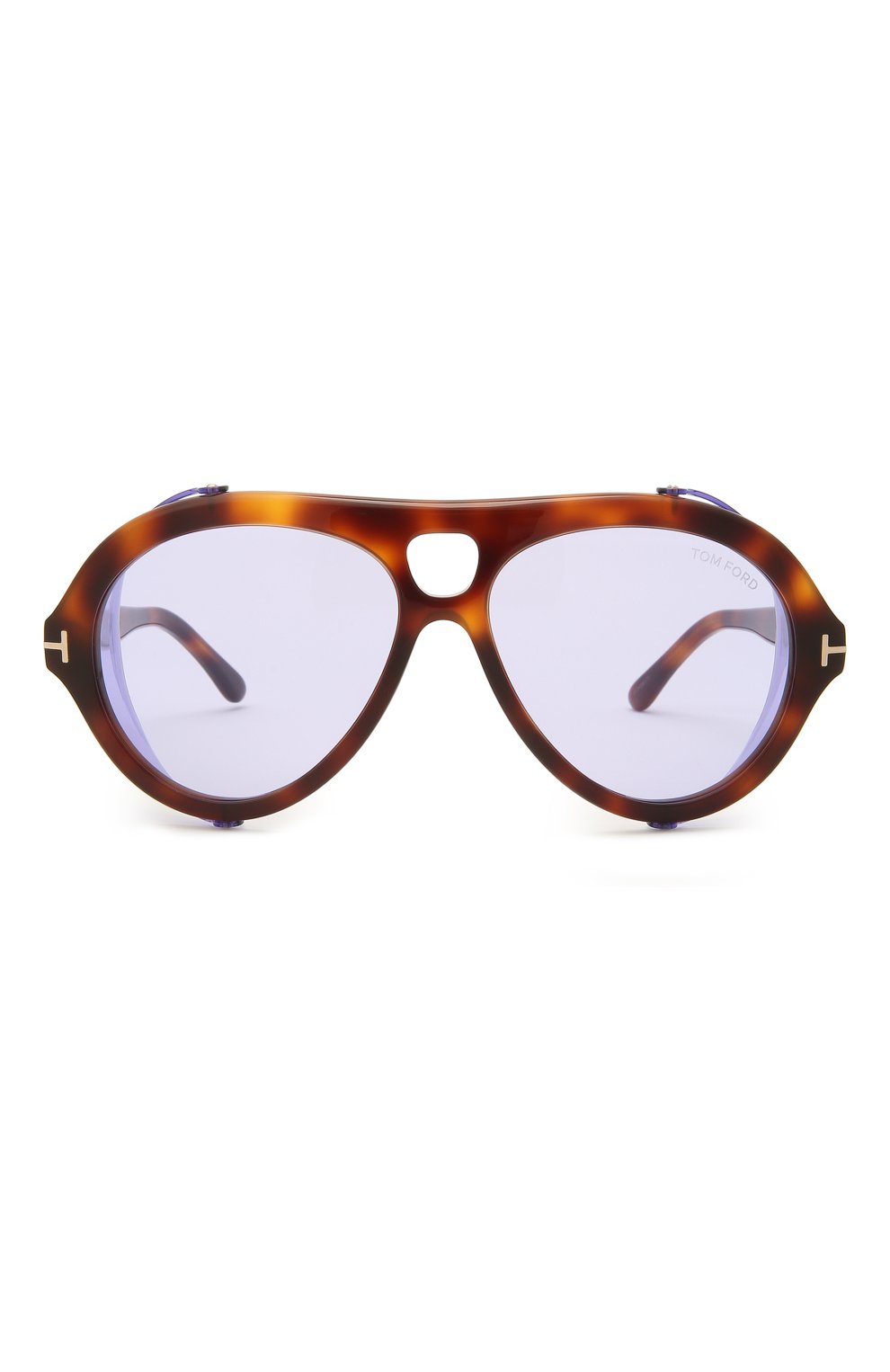 Женские солнцезащитные очки TOM FORD коричневого цвета, арт. TF882 53Y | Фото 4 (Тип очков: С/з; Очки форма: Авиаторы; Оптика Гендер: оптика-унисекс)