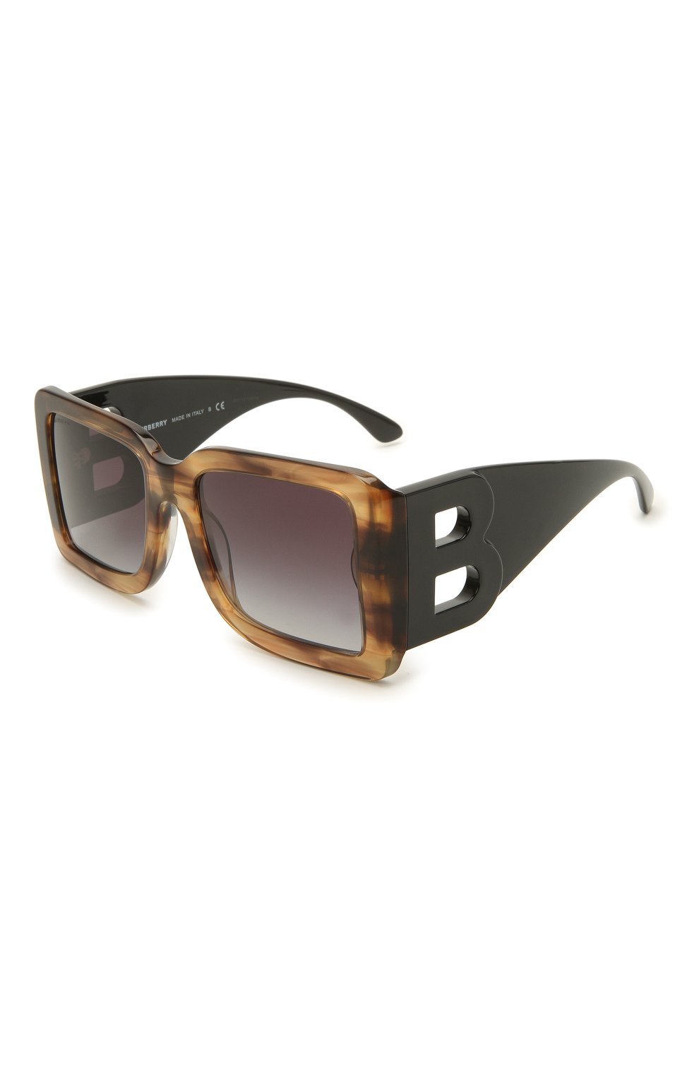 Женские солнцезащитные очки BURBERRY коричневого цвета, арт. 4312-38688G | Фото 1 (Региональные ограничения белый список (Axapta Mercury): RU; Тип очков: С/з; Очки форма: Квадратные; Оптика Гендер: оптика-женское)