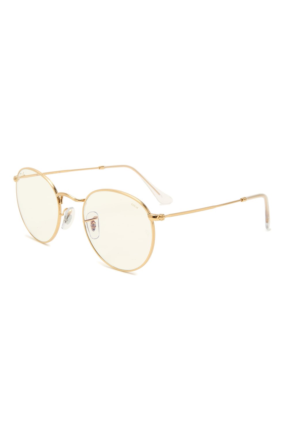 Женские солнцезащитные очки RAY-BAN золотого цвета, арт. 3447-9196BL | Фото 1