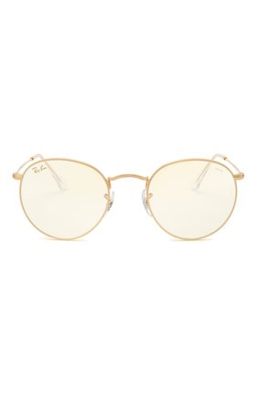Женские солнцезащитные очки RAY-BAN золотого цвета по цене 14100 руб., арт. 3447-9196BL | Фото 4 Женские солнцезащитные очки RAY-BAN золотого цвета, арт. 3447-9196BL | Фото 4