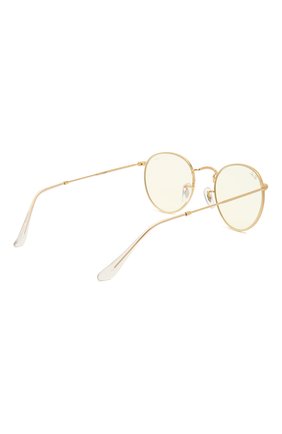 Женские солнцезащитные очки RAY-BAN золотого цвета по цене 14100 руб., арт. 3447-9196BL | Фото 5 Женские солнцезащитные очки RAY-BAN золотого цвета, арт. 3447-9196BL | Фото 5