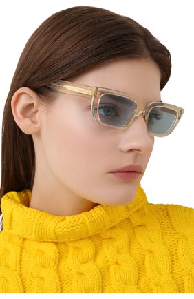 Женские солнцезащитные очки BURBERRY желтого цвета по цене 18000 руб., арт. 4321-387980 | Фото 2 Женские солнцезащитные очки BURBERRY желтого цвета, арт. 4321-387980 | Фото 2
