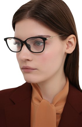 Женские оправа DIOR черного цвета по цене 17450 руб., арт. DI0RSIGHT01F 807 | Фото 2 Женские оправа DIOR черного цвета, арт. DI0RSIGHT01F 807 | Фото 2