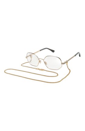 Женские оправа и цепочка JIMMY CHOO золотого цвета по цене 22100 руб., арт. JC245 2F7 | Фото 1 Женские оправа и цепочка JIMMY CHOO золотого цвета, арт. JC245 2F7 | Фото 1