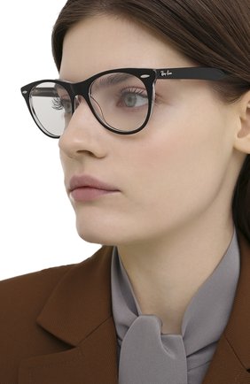 Женские оправа RAY-BAN черного цвета по цене 9600 руб., арт. 2185V-2034 | Фото 2 Женские оправа RAY-BAN черного цвета, арт. 2185V-2034 | Фото 2
