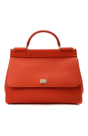Женская сумка sicily medium DOLCE & GABBANA оранжевого цвета по цене 163000 руб., арт. BB6743/AW578 | Фото 1 Женская сумка sicily medium DOLCE & GABBANA оранжевого цвета, арт. BB6743/AW578 | Фото 1