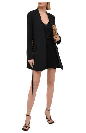 Женский шелковый топ GIVENCHY черного цвета по цене 71650 руб., арт. BW60SL12JB | Фото 2 Женский шелковый топ GIVENCHY черного цвета, арт. BW60SL12JB | Фото 2
