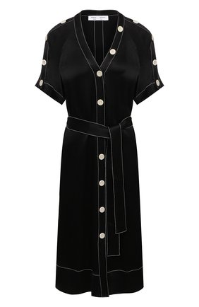 Женское платье из вискозы PROENZA SCHOULER WHITE LABEL черного цвета по цене 41200 руб., арт. WL2113140-BY194 | Фото 1 Женское платье из вискозы PROENZA SCHOULER WHITE LABEL черного цвета, арт. WL2113140-BY194 | Фото 1