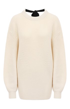 Женский свитер из шерсти и кашемира PROENZA SCHOULER WHITE LABEL кремвого цвета по цене 53350 руб., арт. WL2117561-KW119 | Фото 1 Женский свитер из шерсти и кашемира PROENZA SCHOULER WHITE LABEL кремвого цвета, арт. WL2117561-KW119 | Фото 1